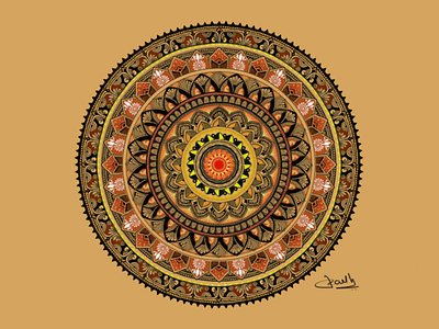 Mandala Art art design illustration mandala mandalaart mandaladesign symmetry