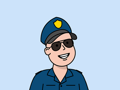 Freeze! avatar bobby cop hello bobby hellobobby illustration policeman