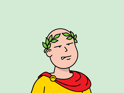 Veni, vidi, vine avatar bobby caesar empire hello bobby hellobobby illustration julius julius caesar rome