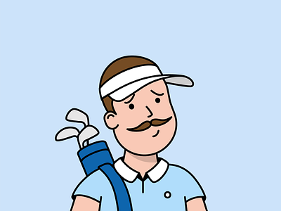 Is Golfer even a real word? avatar bobby golf hello bobby hellobobby illustration