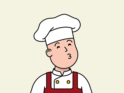 Deliciosso avatar bobby chef coock hello bobby hellobobby illustration