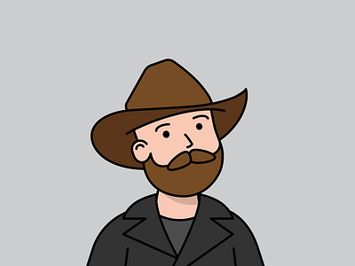 Lorem ipsum my friend. avatar beard bobby cowboy hello bobby hellobobby illustration