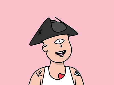 Eye eye captain avatar bobby cyclops hello bobby hellobobby illustration pitrate sailor tattoo