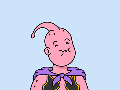 Buu! Are you scared? avatar bobby buu dragonball fatbuu hello bobby hellobobby illustration