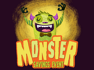 Monster Illo creature halloween happy monster