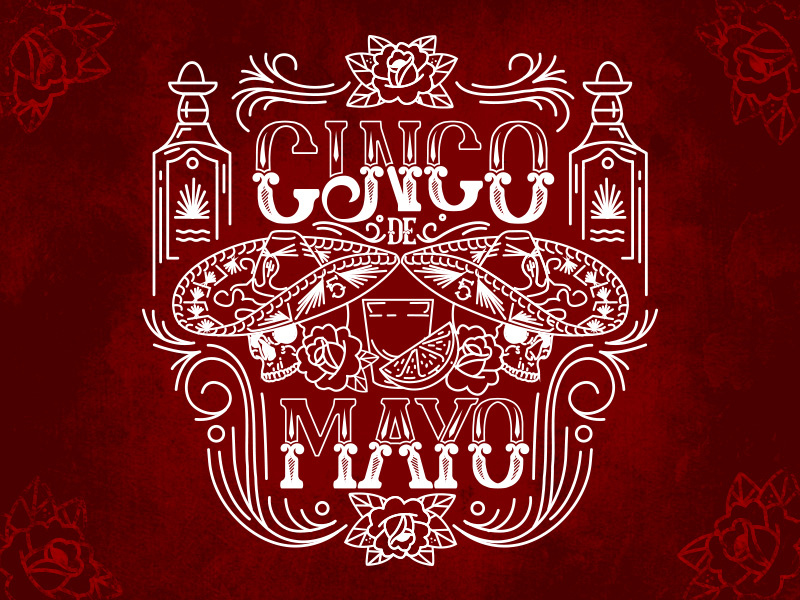 Cinco illustrator photoshop celebrate sombrero happy holiday mexican mayo cinco