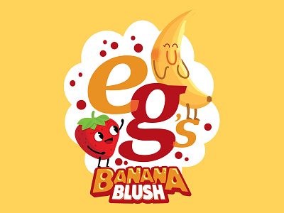 Banana Blush banana blush design fruit illustration illustrator photoshop strawberry