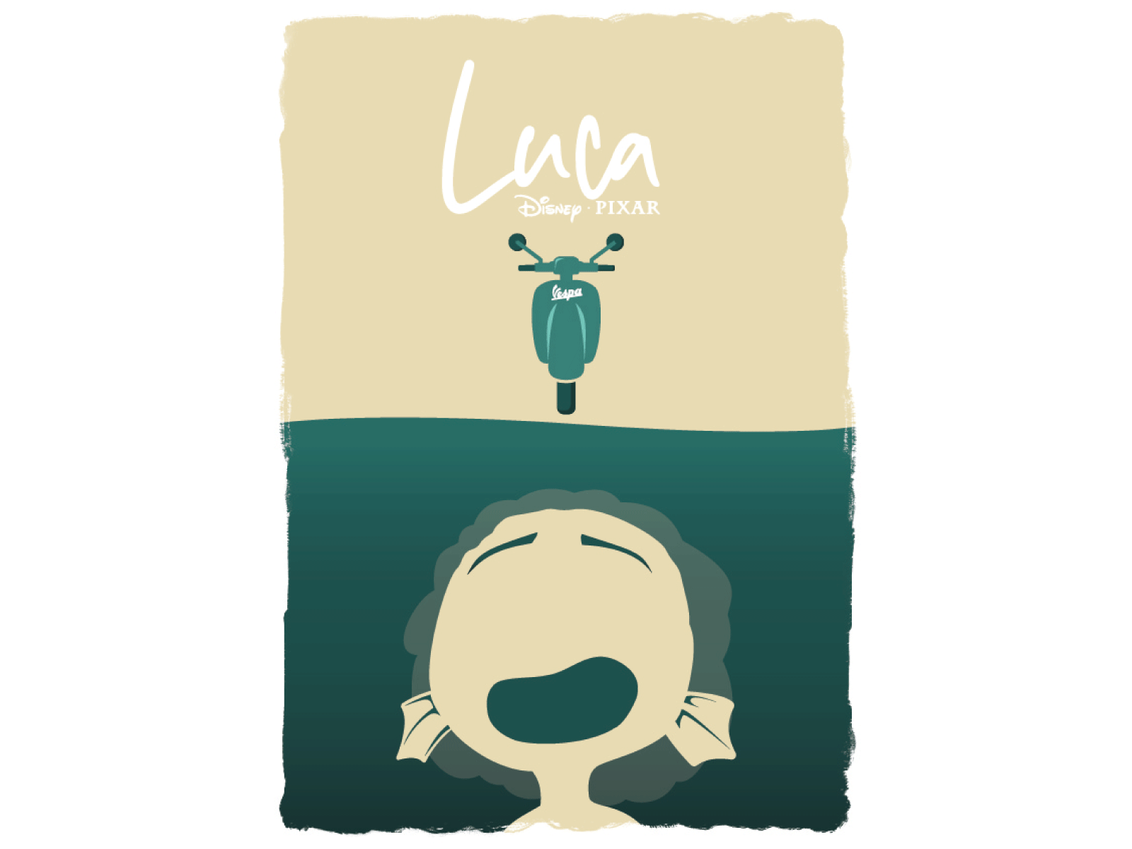 'Luca' Alternative Movie Poster ai alternative alternative movie poster design disney illustration luca movie poster vector