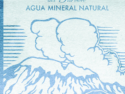 Agua label mineral water