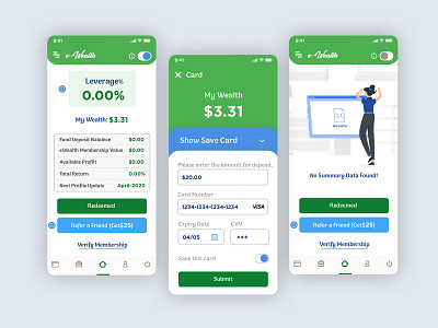 Money Deposit App design ui ux