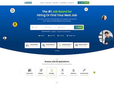 Job Portal - Website Landing Page
