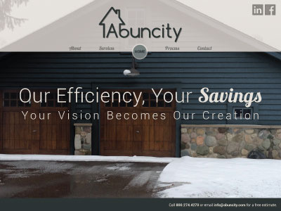 Abuncity Website abundant city commercial company exterior interior painting vision website