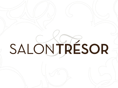 Salon Tresor Logo french hair high end nails salon tresor upscale