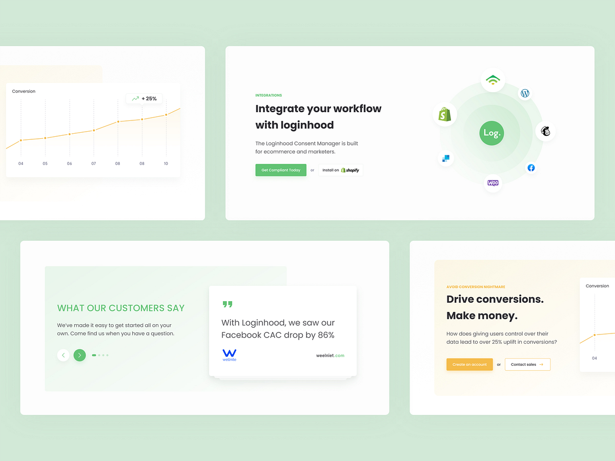 Loginhood - Landing page by Luke Wojcik for tonik on Dribbble