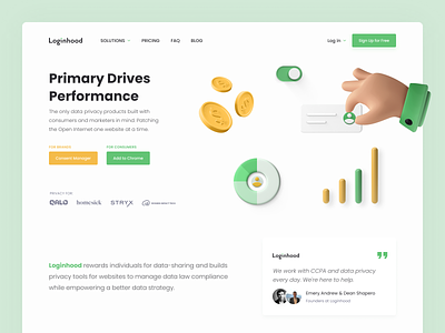 Loginhood - Landing page