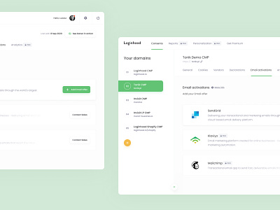 Loginhood - Consent Manager - User Interface