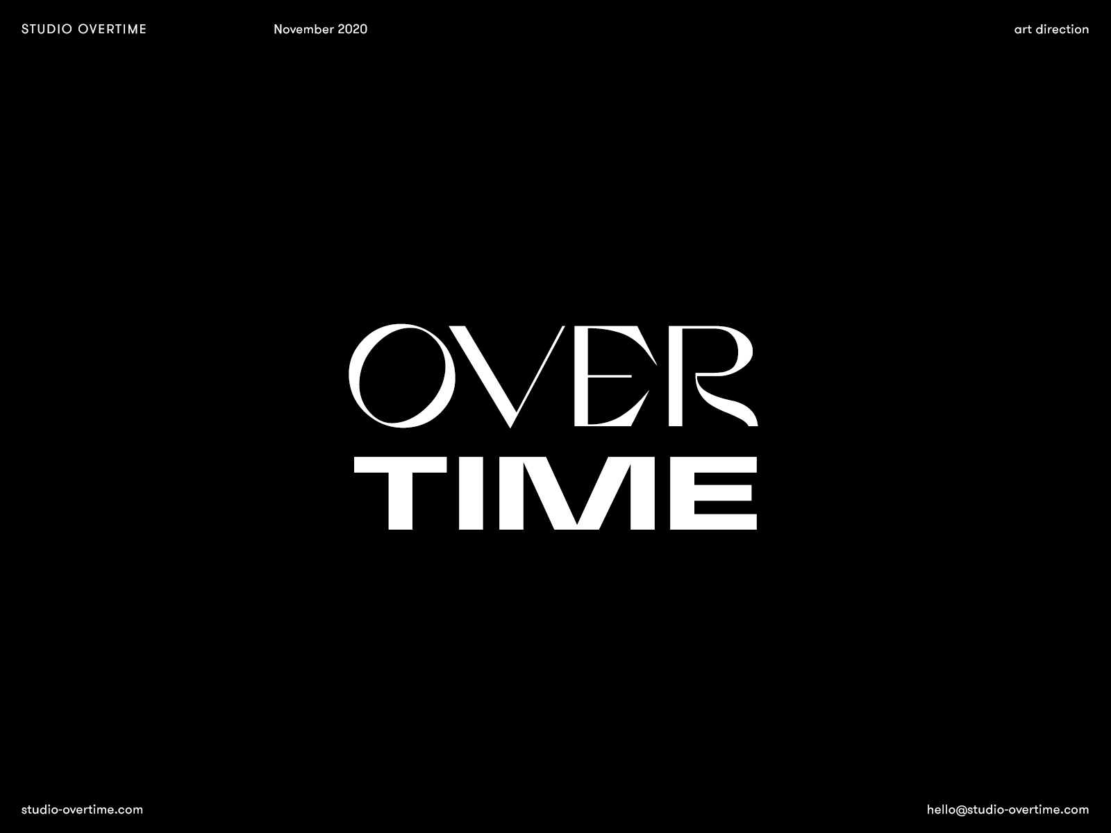 Studio Overtime art direction branding logodesign logotype type typography