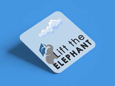 Lift the Elephant adobe illustrator adobe photoshop design graphic design logo logo design mgconcepts mohammad ghezel mox ui uiux