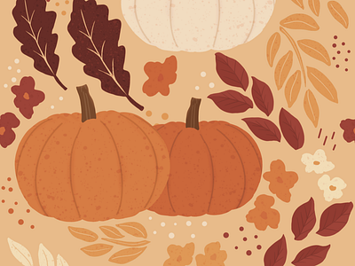 Fall Pattern illustration pattern procreate