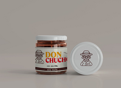 salsa brand: Don Chucho branding graphic design logo salsa