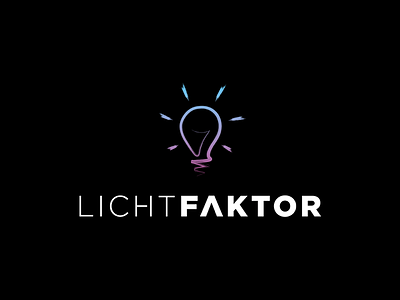 Lightpainting Logo blub blue crew faktor licht light logo painting
