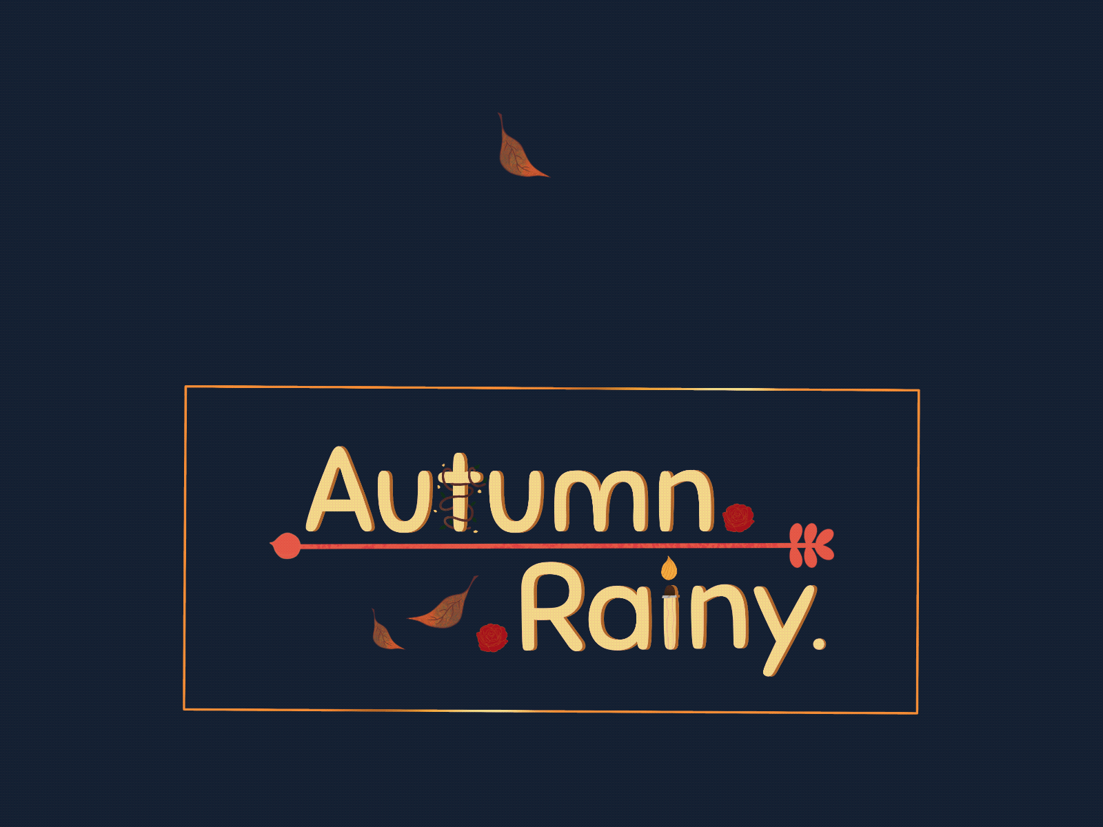 Autumn Logo animatedlogo animation branding design flatdigitalart illustration logo logodesign