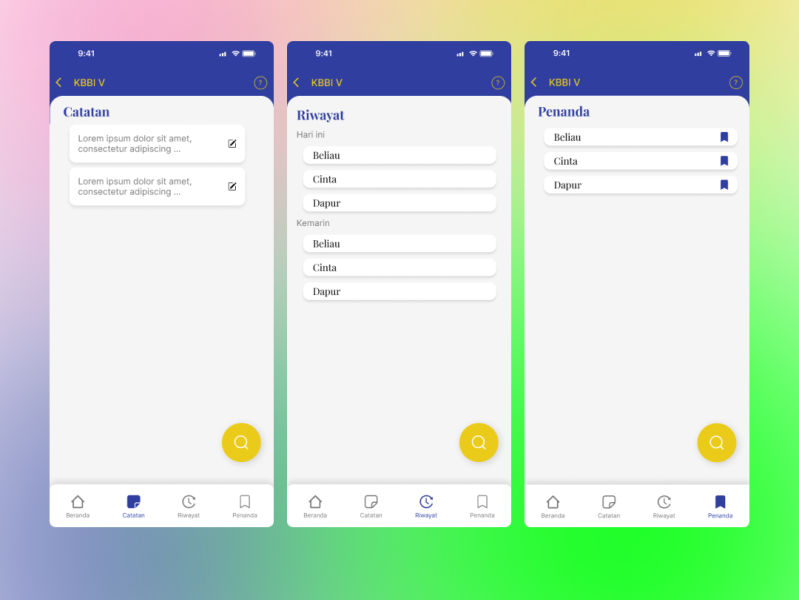 UI Redesign KBBI V Mobile App By Rahmat Ridwan Datau On Dribbble