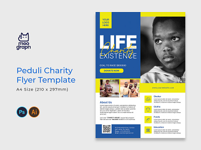 Peduli Charity Flyer photoshop