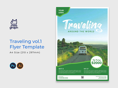 Traveling vol. 1 Flyer black