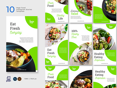 Vege Food Instagram Stories elegant