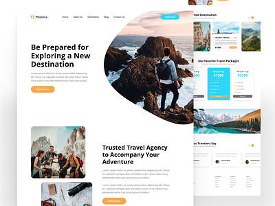 Phoenix Travel - Web UI Kit Template