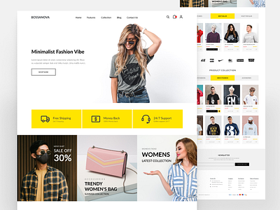 Bossanova e-Commerce - Web UI Kit Template figma