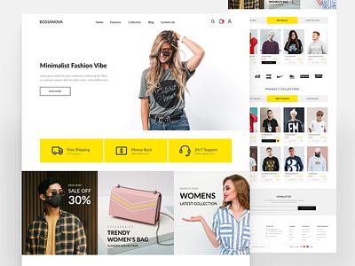 Bossanova e-Commerce - Web UI Kit Template