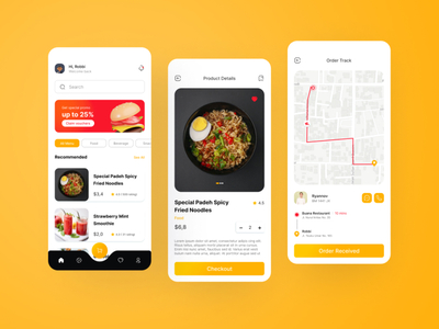 Foodelive - App UI Kit by meograph on Dribbble