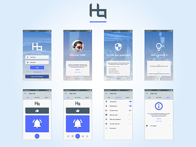 Help Hub - Application app debuts first shot interface ui ux