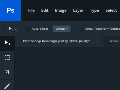 Photoshop Redesign 2014 flat modern photoshop redesign ux