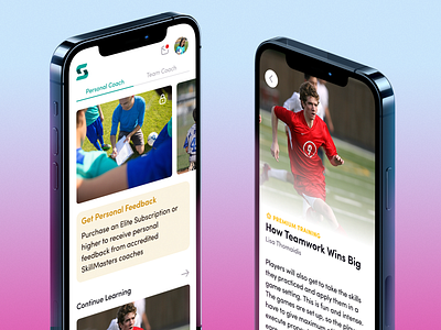 SkillMasters - Dashboard and Lessons autolayout b2b coach dashboard feedback figma light minimal mobile mode notification premium profile responsive saas sports trainer training ux uxdesign