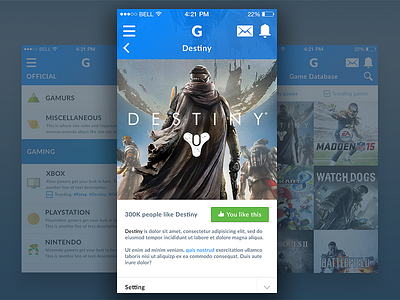 Gamurs Mobile design flat gamurs mobile sketch ui ux