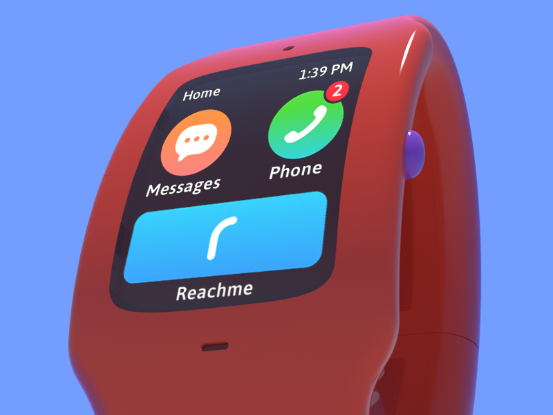 Reachband product design industrial design ui ux mobile app reachme reachband interaction design