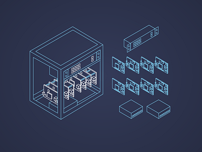 mining hardware illustration ideas