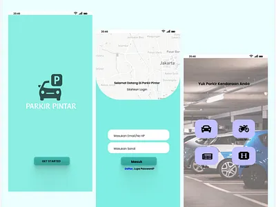 First desain mobile parking from me design ui ux