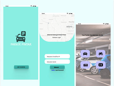 First desain mobile parking from me design ui ux