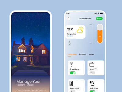 THIS IS AN APP TO MANAGE ALL SMART ELECTRONIX IN HOME branding graphic design inspiration ui uidesign ux uxresearch