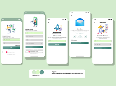 Example page register and reset password adobexd appdesign design figma graphic design inspiration mobileapp sketch ui uidesign uikit ux uxresearch webdesign