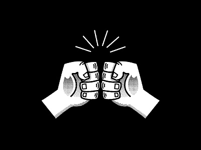 Bros. apparel bros design fists halftone icon illustration skate t shirt vector vintage