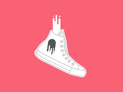 What's Up, Chuck? chuck taylor converse illustration laces melting shoe shoes