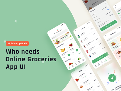 Grocery App UIUX appdesign card e commerce food grocery grocerystore m commerce mobile app store ui ux vegatables