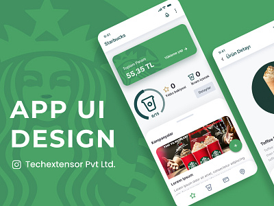 StarBucks Clone UI app appdesign beverage coffee design food starbucks ui uiux userexperience ux