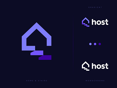 Home Stairs - HoSt logo design