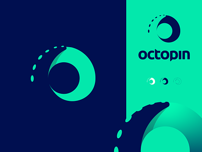 Octo6 - OctoPin - logo design